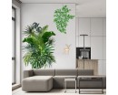 Tropical Leaves, Branches and Deer wall decals 